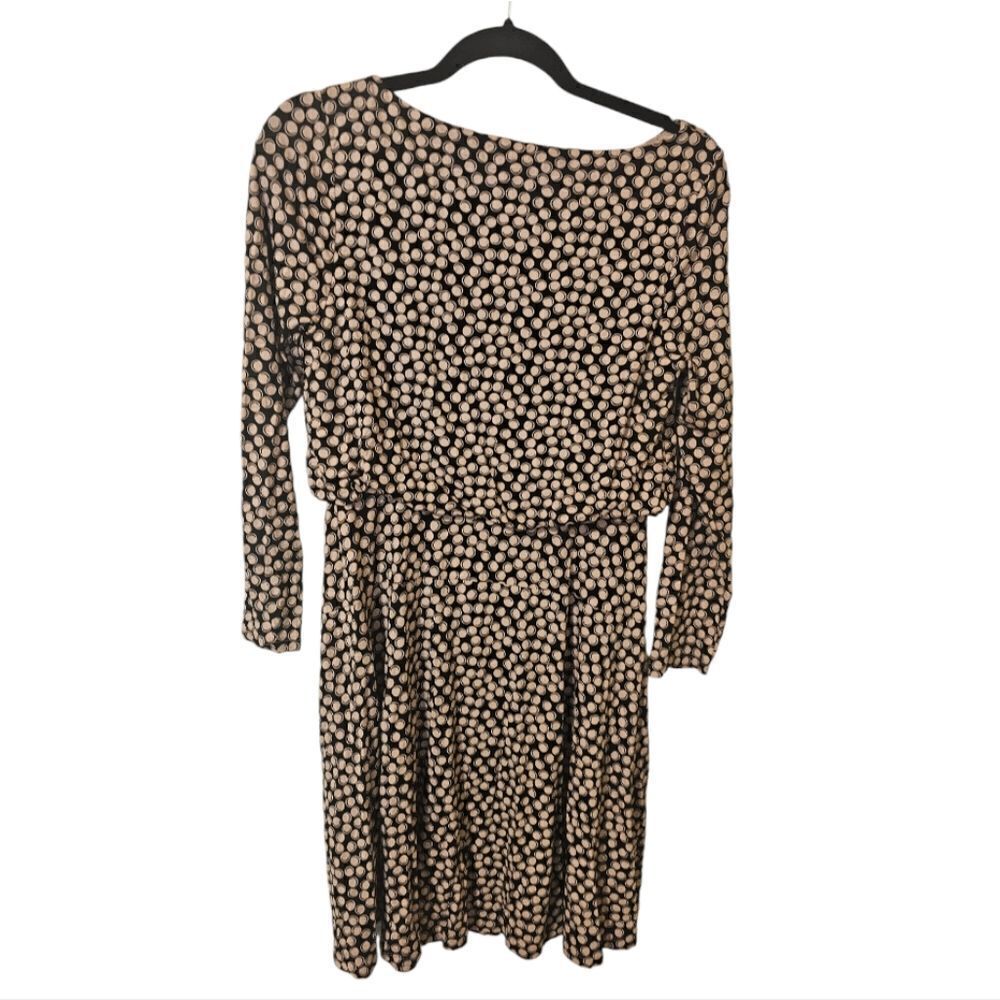 BODEN "Nellie" Pink Black Polka Dot Jersey Dress - Size 4